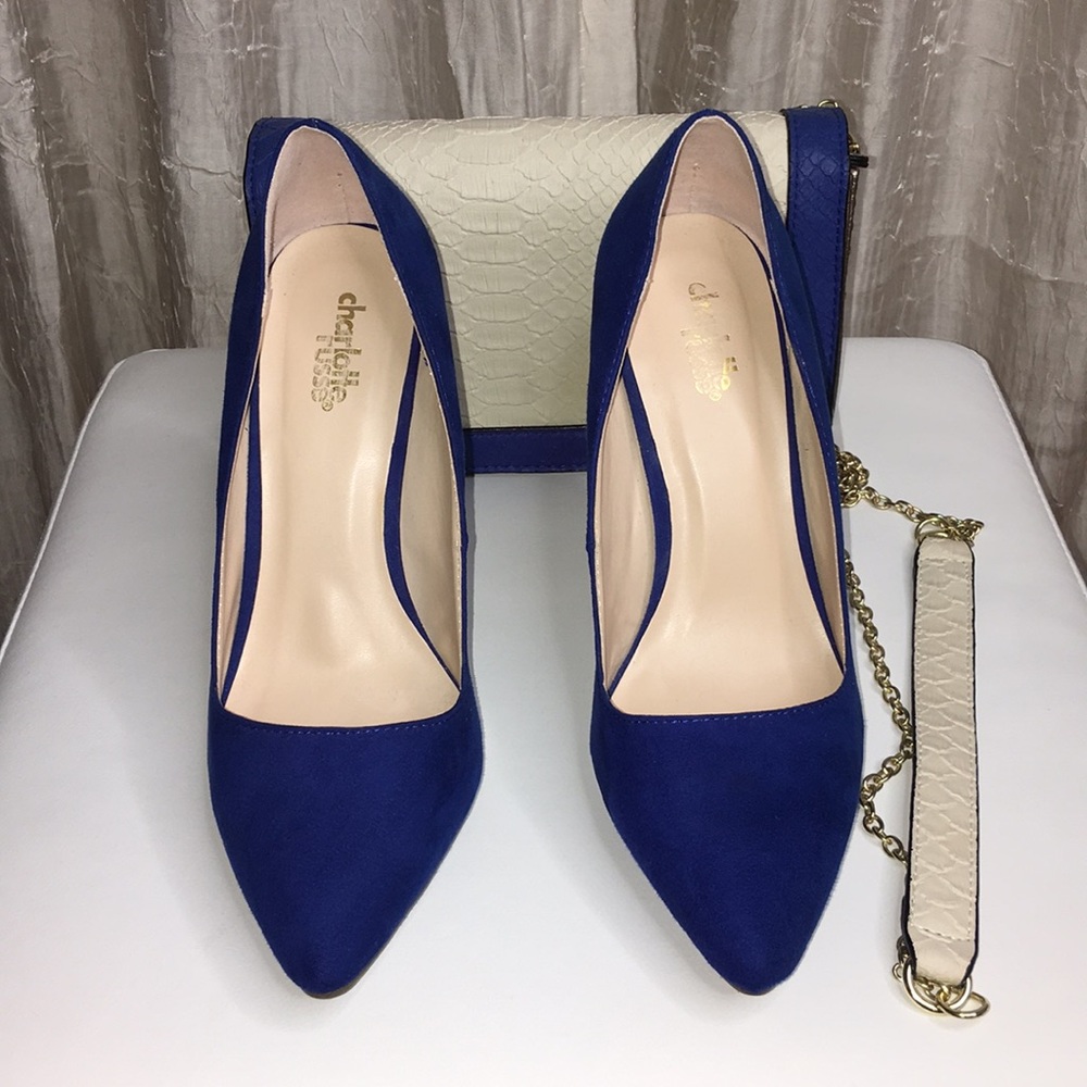 Blue Suede heels